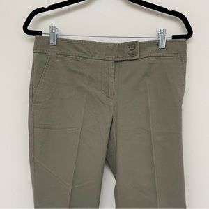 NWT Talbots Signature Green Twill Pants Women 8P